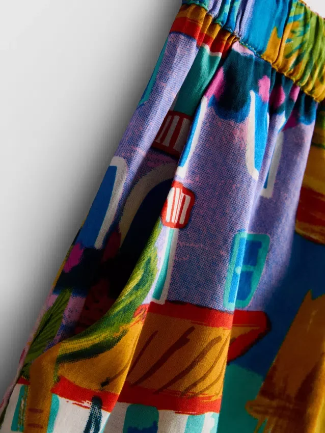 Printed beach shorts