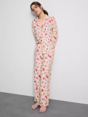 Printed boyfriend pajamas