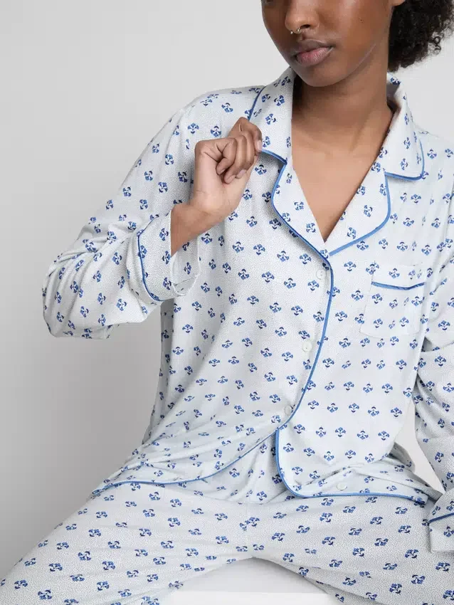 Printed boyfriend pajamas