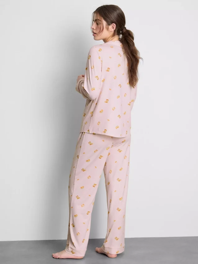 Printed boyfriend pajamas