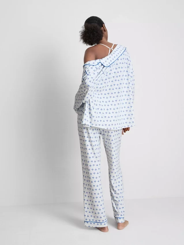 Printed boyfriend pajamas