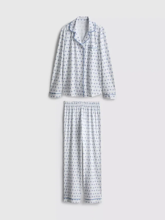 Printed boyfriend pajamas