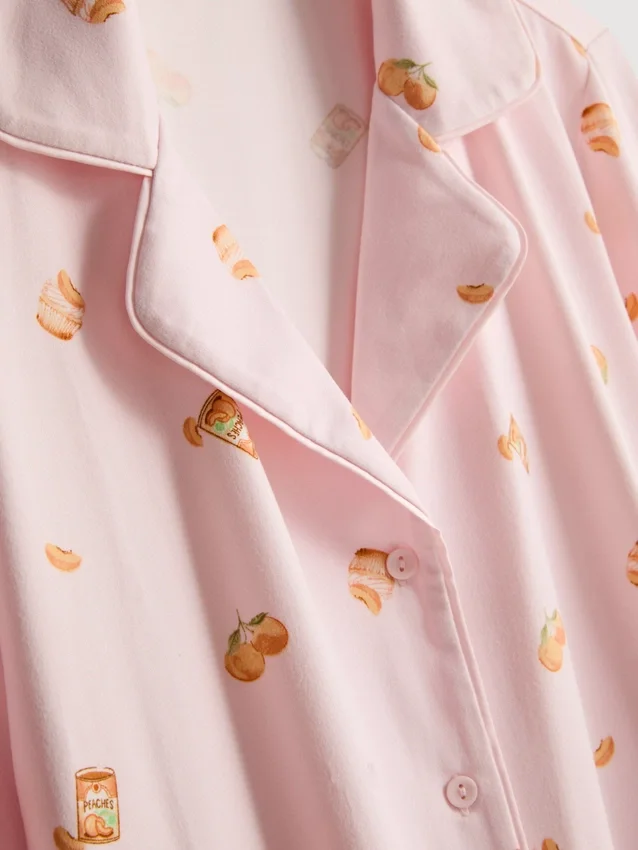 Printed boyfriend pajamas