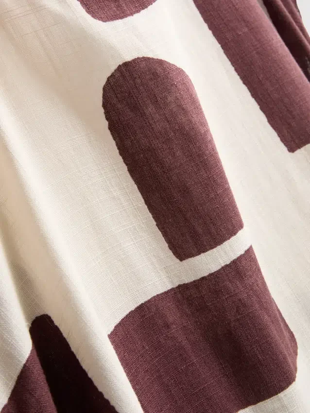 Printed cap sleeve blouse