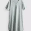 Printed cotton nightgown