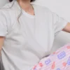 Printed cotton pajama set