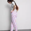 Printed cotton pajama set