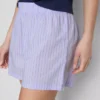 Printed cotton pajama shorts