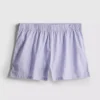 Printed cotton pajama shorts