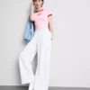 Printed cotton ringer baby tee