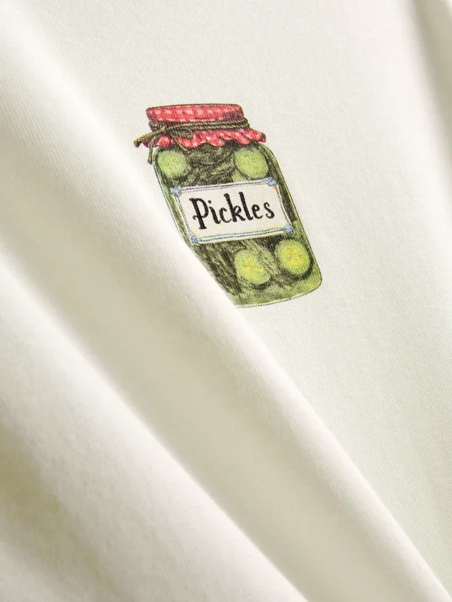Printed cotton ringer baby tee