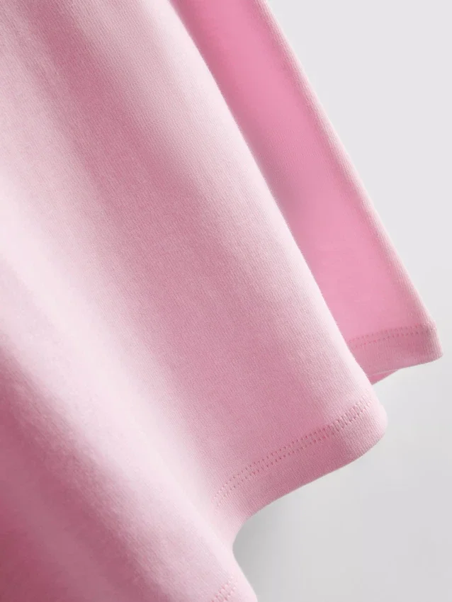 Printed cotton ringer baby tee