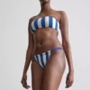 Printed curtain bikini bottoms
