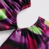 Printed cutout swimsuit
