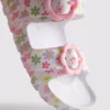 Printed double-buckle strap sandals