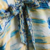 Printed midi wrap beach cover-up