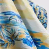 Printed midi wrap beach cover-up