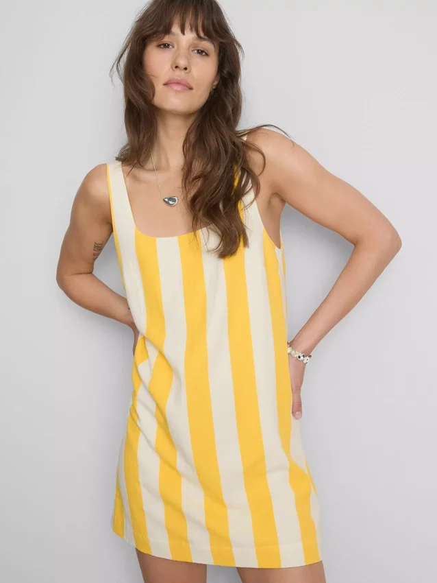 Printed mini shift dress