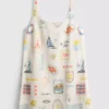 Printed mini shift dress