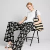 Printed palazzo pants