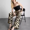 Printed palazzo pants