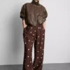 Printed palazzo pants