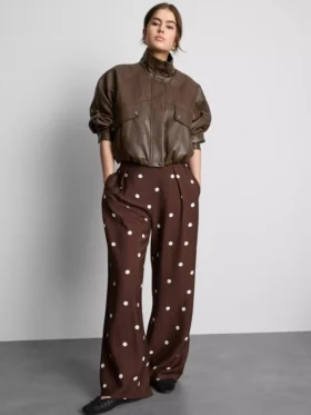 Printed palazzo pants