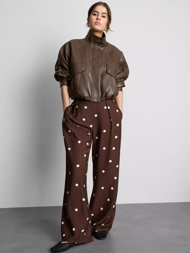 Printed palazzo pants