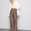 Printed palazzo pants