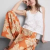 Printed palazzo pants