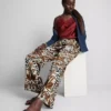 Printed palazzo pants
