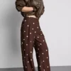 Printed palazzo pants