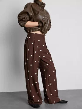 Printed palazzo pants