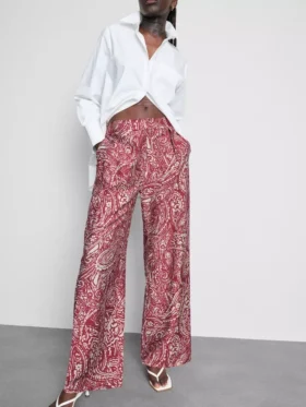 Printed palazzo pants