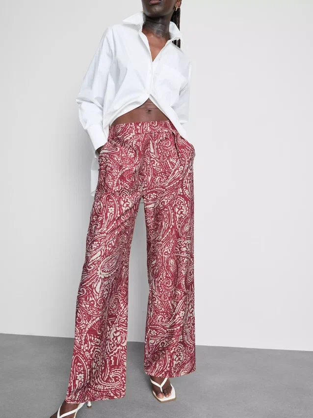 Printed palazzo pants