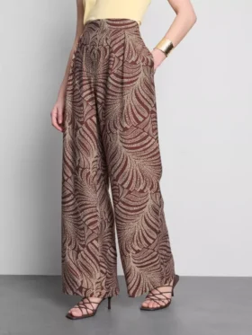 Printed palazzo pants
