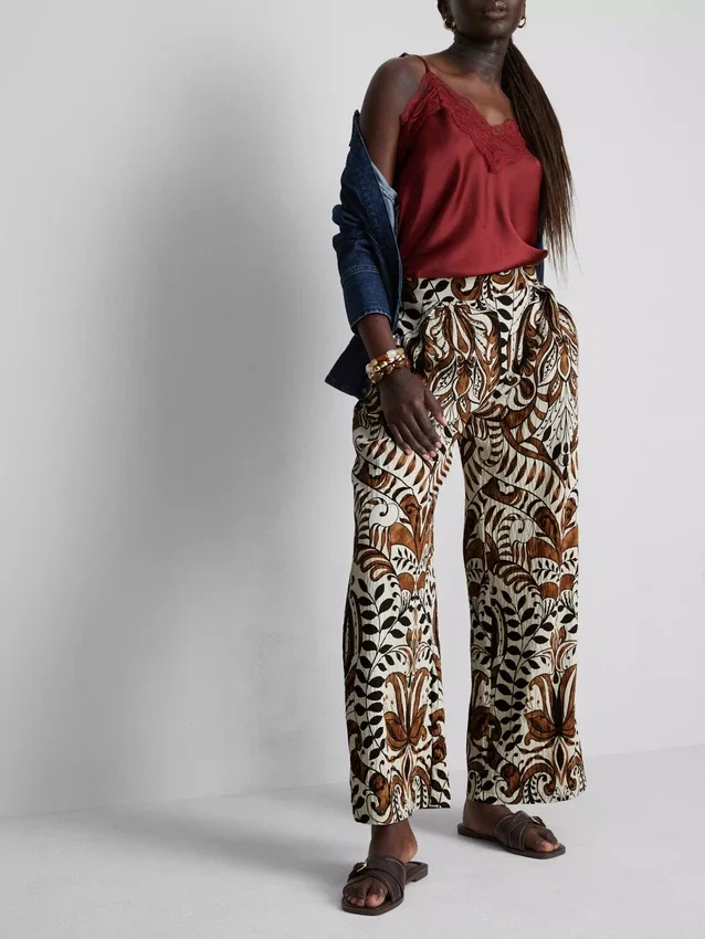 Printed palazzo pants