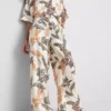 Printed palazzo pants