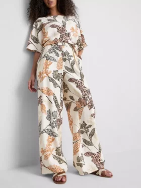 Printed palazzo pants