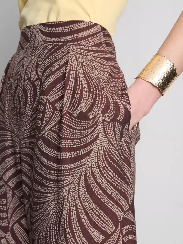 Printed palazzo pants