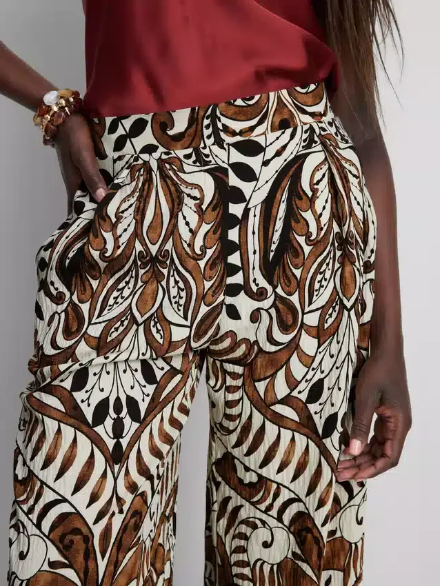 Printed palazzo pants