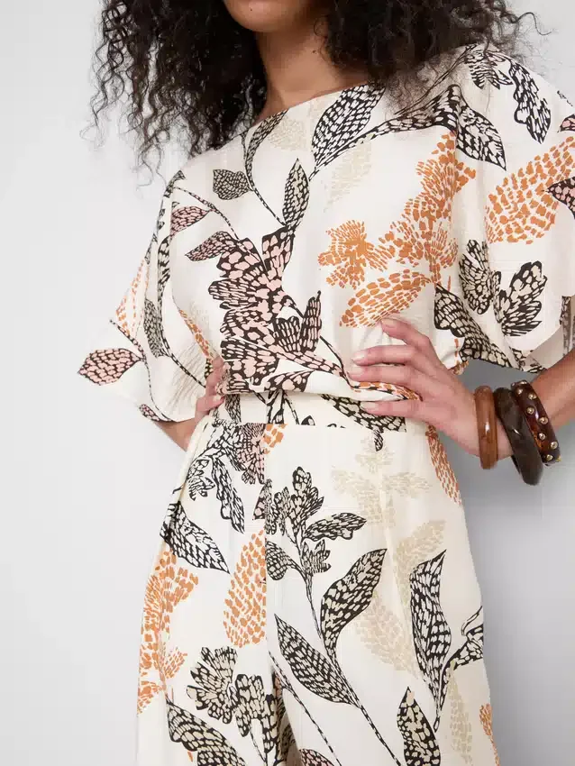 Printed palazzo pants