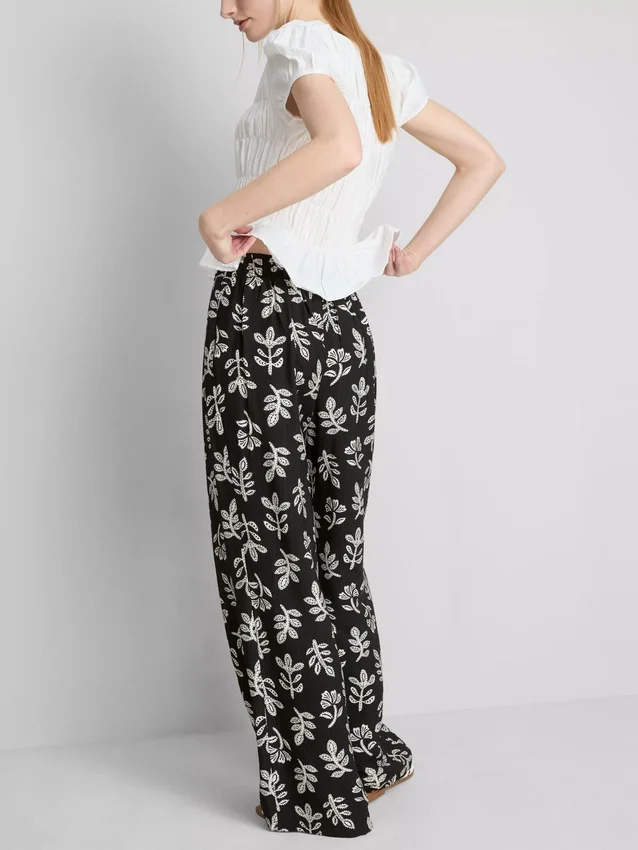 Printed palazzo pants