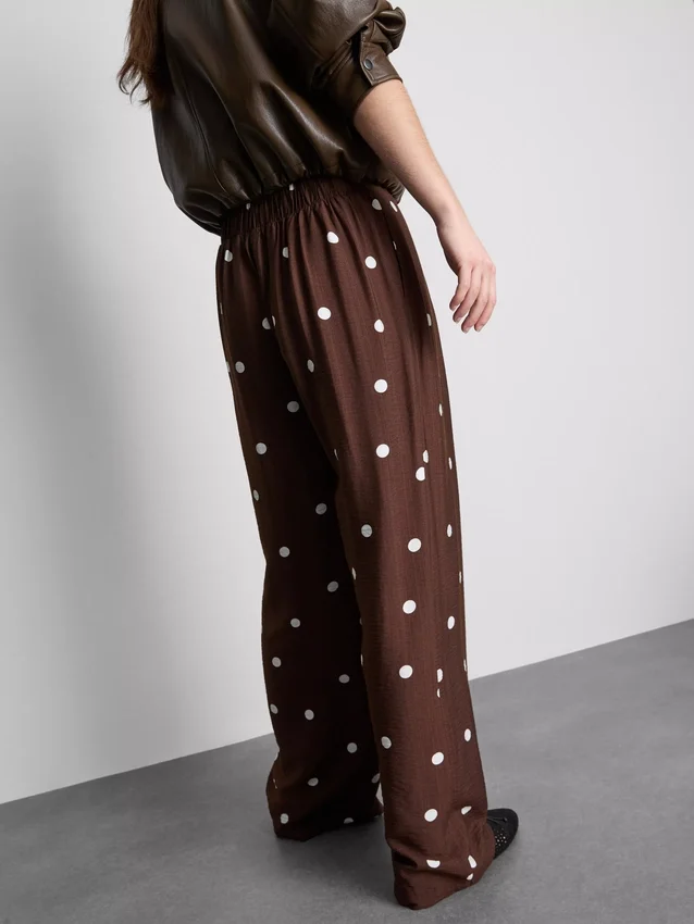 Printed palazzo pants