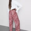 Printed palazzo pants