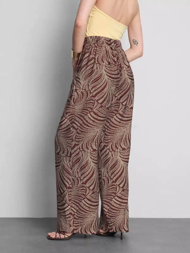 Printed palazzo pants