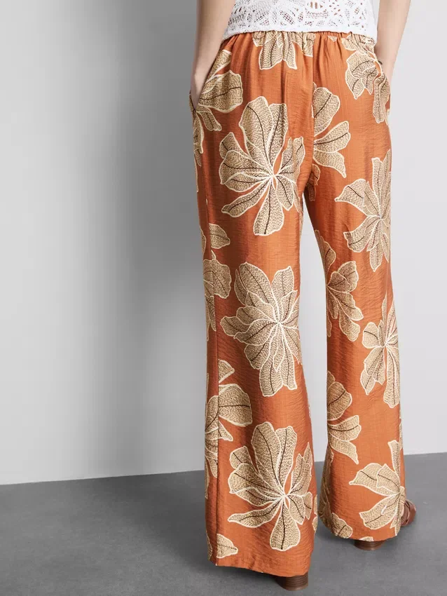 Printed palazzo pants