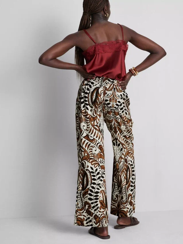 Printed palazzo pants