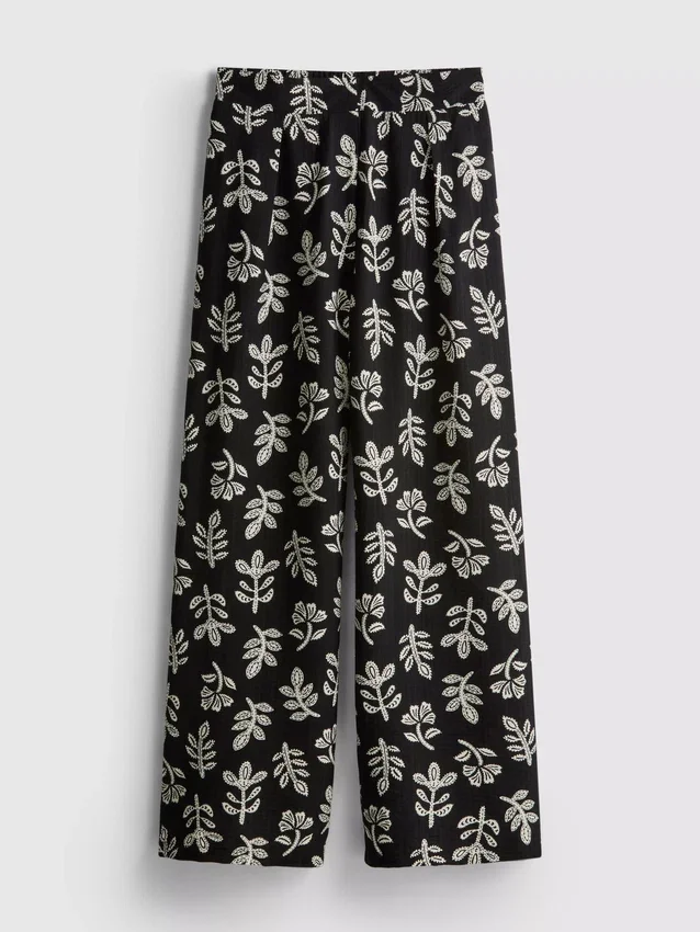Printed palazzo pants