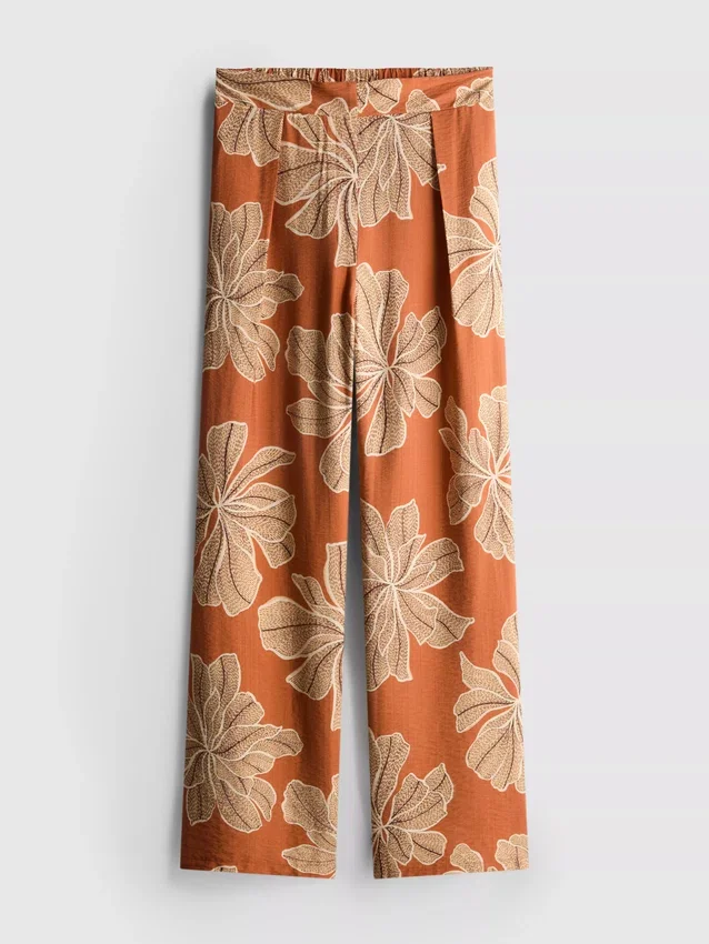 Printed palazzo pants